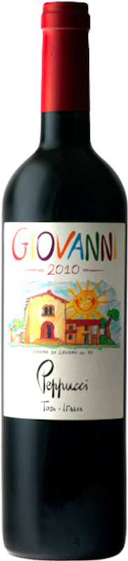 Flasche Giovanni Rosso Umbria IGT von Peppuci