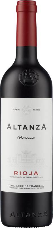 Bottle of Altanza Reserva Rioja DOCa from Bodegas Altanza