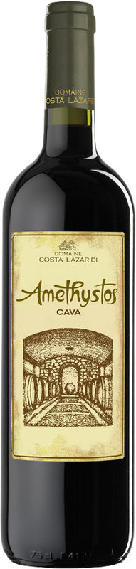 Bottle of Amethystos Cava Protected Geographical Indication Drama from Domaine Costa Lazaridi