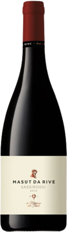 Bottiglia di Sassirossi DOC Isonzo del Friuli Rosso di Masut da Rive