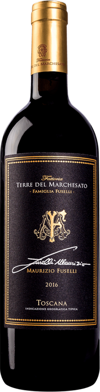 Flasche Maurizio Fuselli Petit Verdot Toscana IGT von Terre del Marchesato