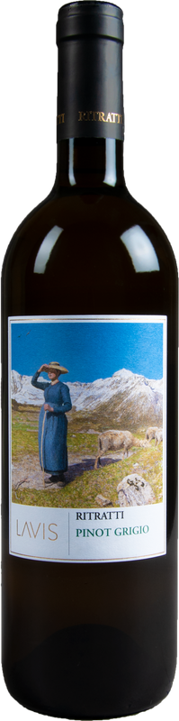 Bottle of Trentino Pinot Grigio from La Vis