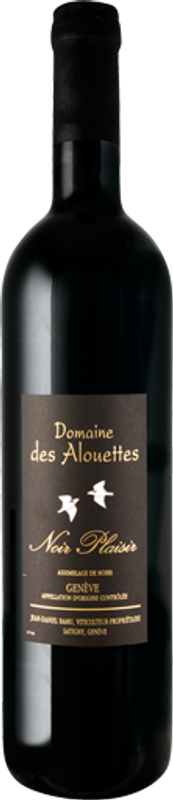 Flasche Domaine des Alouettes Noir Plaisir AOC von Jean-Daniel Ramu