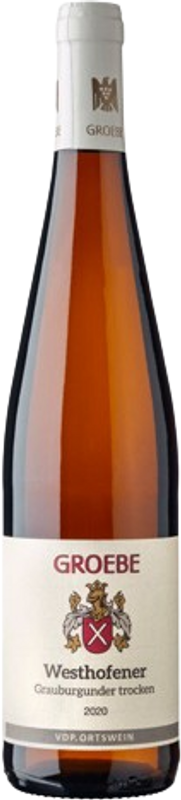 Bottle of Westhofener Grauburgunder trocken from Weingut K.F. Groebe
