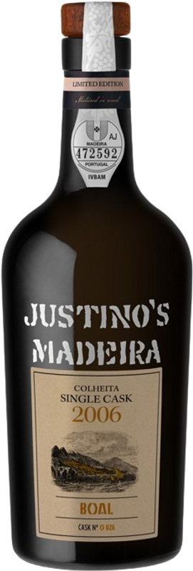 Bottle of 2006 Boal Single Cask Madeira - Medium Sweet from Justino's Madeira Wines