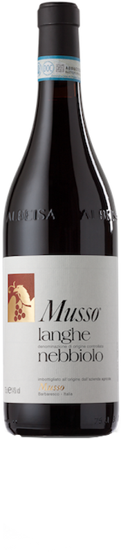 Bottle of Nebbiolo Langhe DOC from Valter Musso