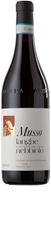 Flasche Nebbiolo Langhe DOC von Valter Musso