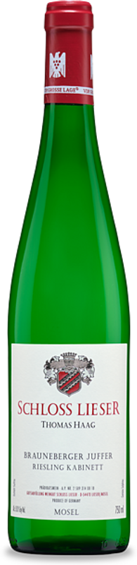 Bottle of Riesling Kabinett Brauneberger Juffer Mosel from Weingut Schloss Lieser