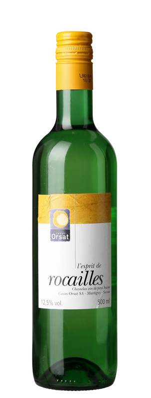 Bottiglia di Vin de pays Esprit de Rocailles di Caves Orsat