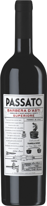 Bottiglia di Barbera d'Asti DOCG Passato di Bosio Family Estates