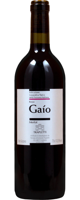 Image of Trapletti Gaio Merlot Rosso della Svizzera italiana VDT - 75cl - Tessin, Schweiz bei Flaschenpost.ch