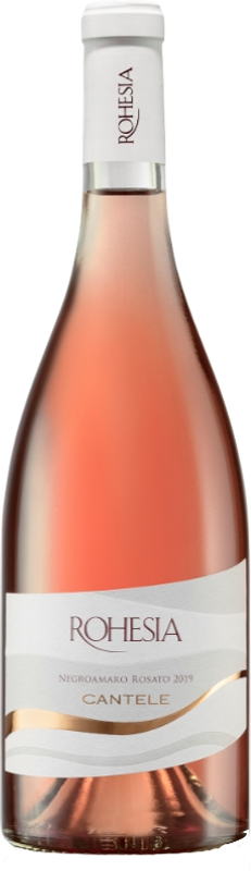 Bottiglia di Rohesia Negroamaro Rosato Salento IGT di Càntele