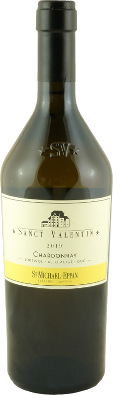 Flasche Sanct Valentin Chardonnay DOC von Kellerei St-Michael