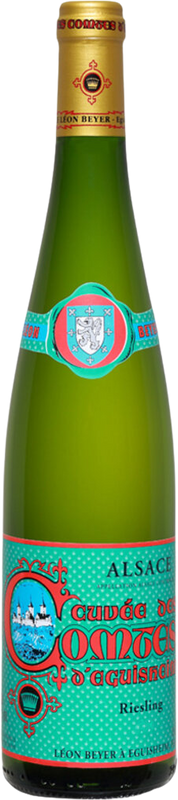 Bottiglia di Riesling Comtes d'Eguisheim Grand Cru Pfersigberg Alsace AC di Léon Beyer