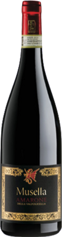 Bottiglia di Amarone della Valpolicella DOC Etichetta Nera di Musella