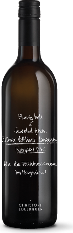 Bottle of Grüner Veltliner Langenlois Kamptal DAC from Christoph Edelbauer