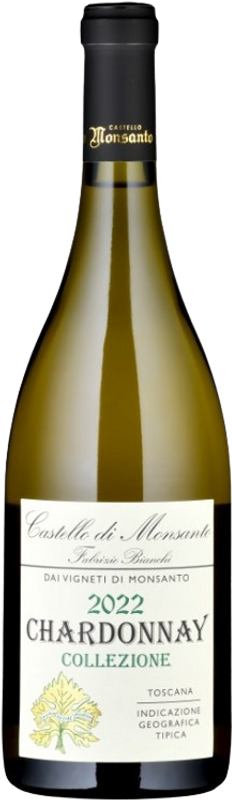 Bottiglia di Chardonnay Collezione Fabrizzio Bianchi Toscana IGT di Castello di Monsanto