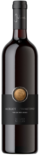 Image of Vins&Vignobles Julius SA Merlot-Primitivo Vin de Pays Suisse - 75cl - Wallis, Schweiz bei Flaschenpost.ch