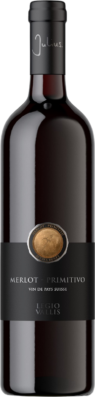 Bottiglia di Merlot-Primitivo Vin de Pays Suisse di Vins&Vignobles Julius SA