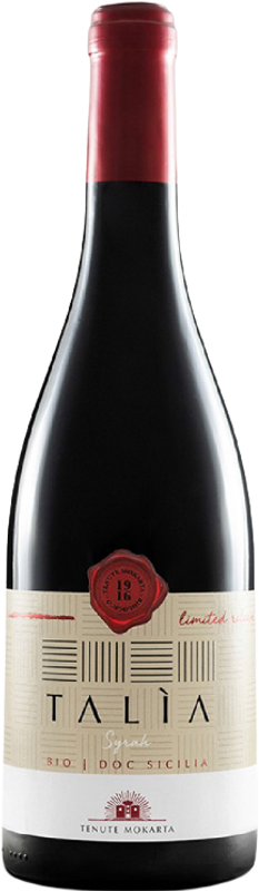 Bottle of Syrah Terre Siciliane IGP from Tenuta Mokarta