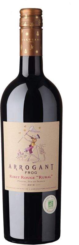 Bottiglia di Cabernet-Merlot Ribet Rouge "Rural" IGP di Jean-Claude Mas