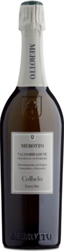 Bottiglia di Colbelo Valdobbiadene Prosecco Superiore DOCG extra dry di Merotto