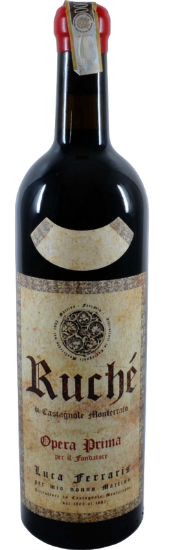 Bottle of Opera Prima Ruchè di Castagnole Monferrato DOCG from Azienda Agricola Luca Ferraris