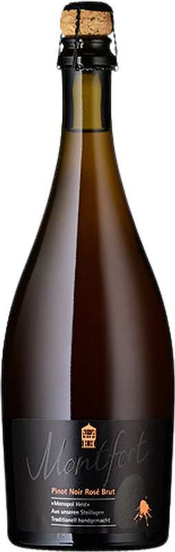 Bottle of Rosé Sekt Brut Pinot Noir Montfort from Weingut Disibodenberg