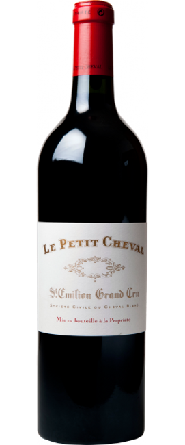 Image of Domaine de Cheval Blanc Le Petit Cheval Grand Cru St-Emilion AOC Second Vin du Château Cheval Blanc - 75cl - Bordeaux, Frankreich bei Flaschenpost.ch
