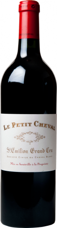 Bouteille de Le Petit Cheval Grand Cru St-Emilion AOC Second Vin du Château Cheval Blanc de Château Cheval Blanc