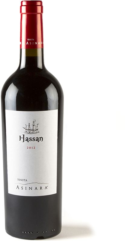 Bottiglia di Hassan il bello Isola dei Nuraghi rosso IGT di Vini Tenuta Asinara