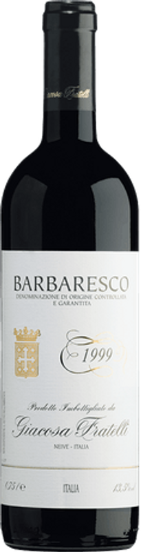 Bouteille de Barbaresco DOCG de Giacosa Fratelli