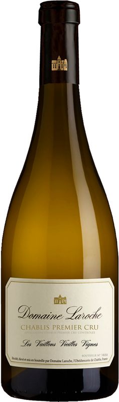 Bottiglia di Chablis 1er Cru Les Vaillons Vielles Vignes AOC di Domaine Laroche