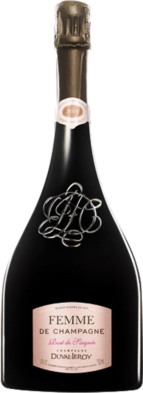 Bouteille de Femme de Champagne Rosé de Saignée Grand Cru de Duval-Leroy