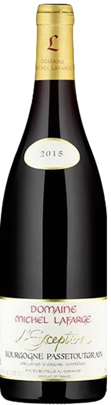 Bottle of Bourgogne Passetoutgrain L'Exception AOC from Domaine Michel Lafarge