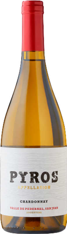 Bottiglia di Pyros Appellation Chardonnay San Juan di Bodegas Callia