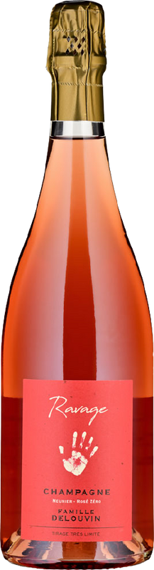 Flasche Champagne Ravage Rosé Brut Nature AC von Delouvin Nowack