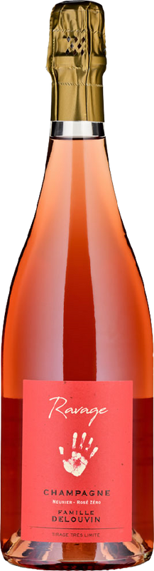 Bouteille de Champagne Ravage Rosé Brut Nature AC de Delouvin Nowack