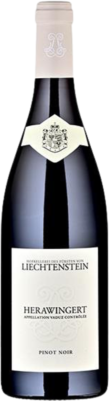 Bottiglia di Pinot Noir Herawingert AOC di Hofkellerei des Fürsten von Liechtenstein