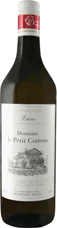 Bouteille de Domaine le Petit Cottens Blanc Grand Cru Luins AOC de J.-P. Walther & Fils