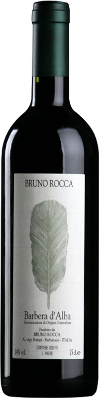 Bottle of Barbera D Alba DOC from Bruno Rocca
