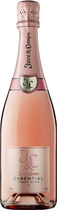 Bottiglia di Essential Pinot Noir Brut Rosé Cava di Juvé & Camps