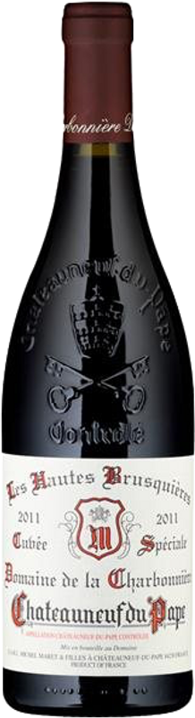 Bottle of Châteauneuf-du-Pape Cuvée Hautes Brusquières AC from Domaine de la Charbonnière