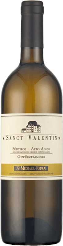 Bottiglia di Alto Adige St. Valentin Gewurztraminer DOC di Kellerei St-Michael