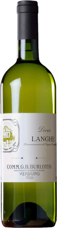 Flasche Sauvignon Blanc "Dives" Langhe DOC von Azienda Vitivinicola Comm. G.B. Burlotto