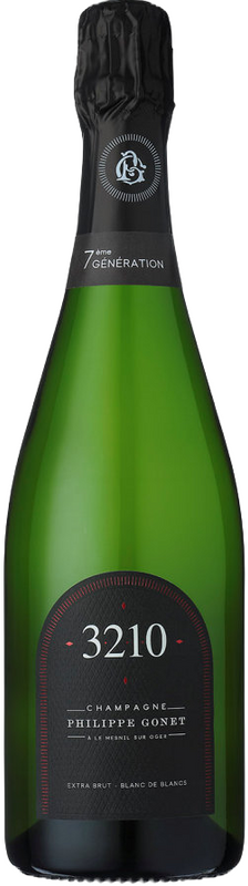 Bottiglia di Champagne Extra-Brut Blanc de Blancs 3210 AOC di Philippe Gonet