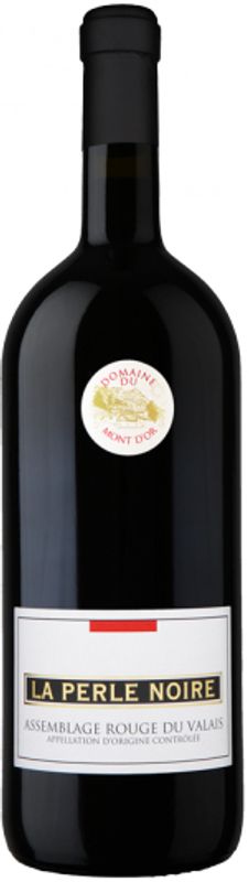 Bottle of La Perle Noire Assemblage Rouge du Valais AOC from Domaine du Mont d'Or