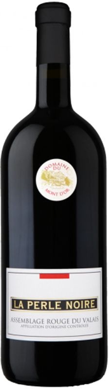 Bouteille de La Perle Noire Assemblage Rouge du Valais AOC de Domaine du Mont d'Or