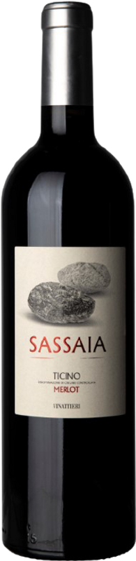 Bottle of Sassaia Ticino Doc Merlot from Vinattieri