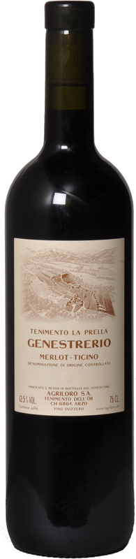 Bottle of Ticino Merlot DOC Genestrerio Tenimento la Prella from Tenimento dell'Ör / Agriloro / Meinrad Perler
